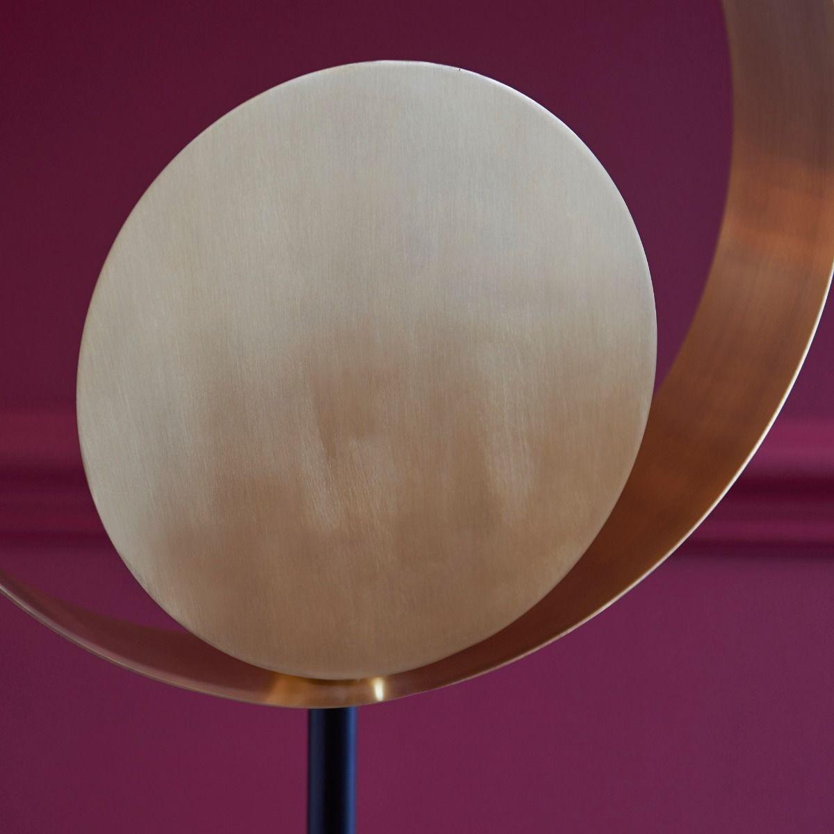 Cal 1 Light Satin Brass & Black Floor Lamp – image 2
