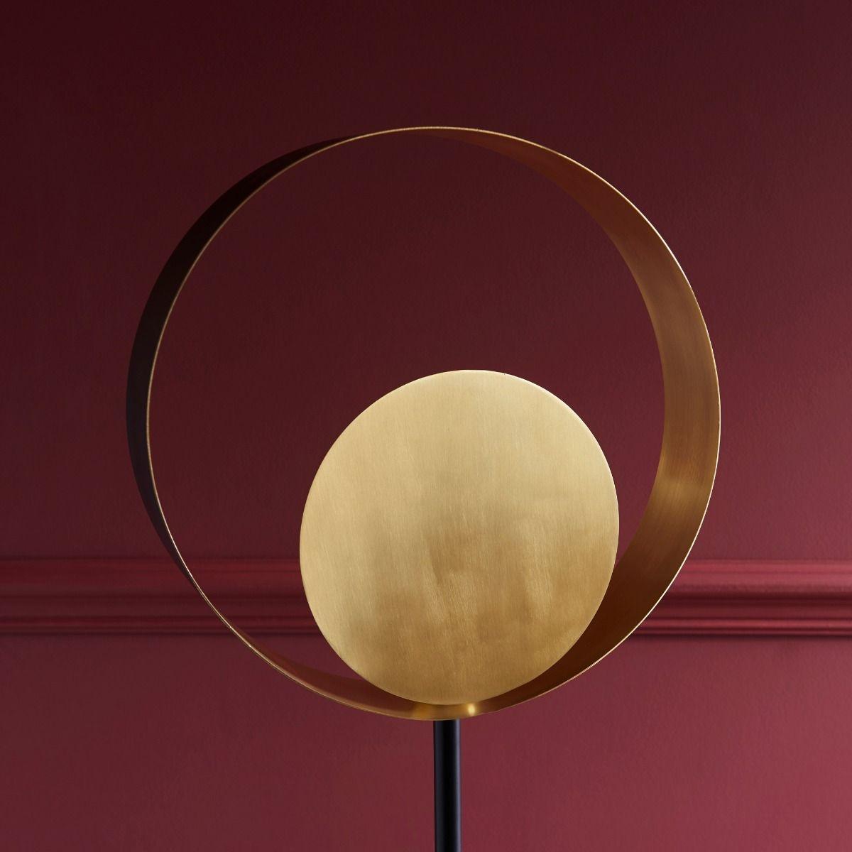 Cal 1 Light Satin Brass & Black Floor Lamp – image 4