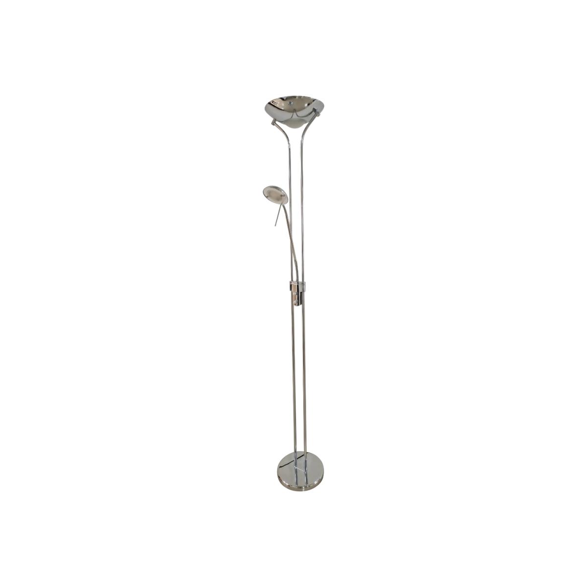 Tiree LED Mother and Child Polished Chrome Floor Lamp