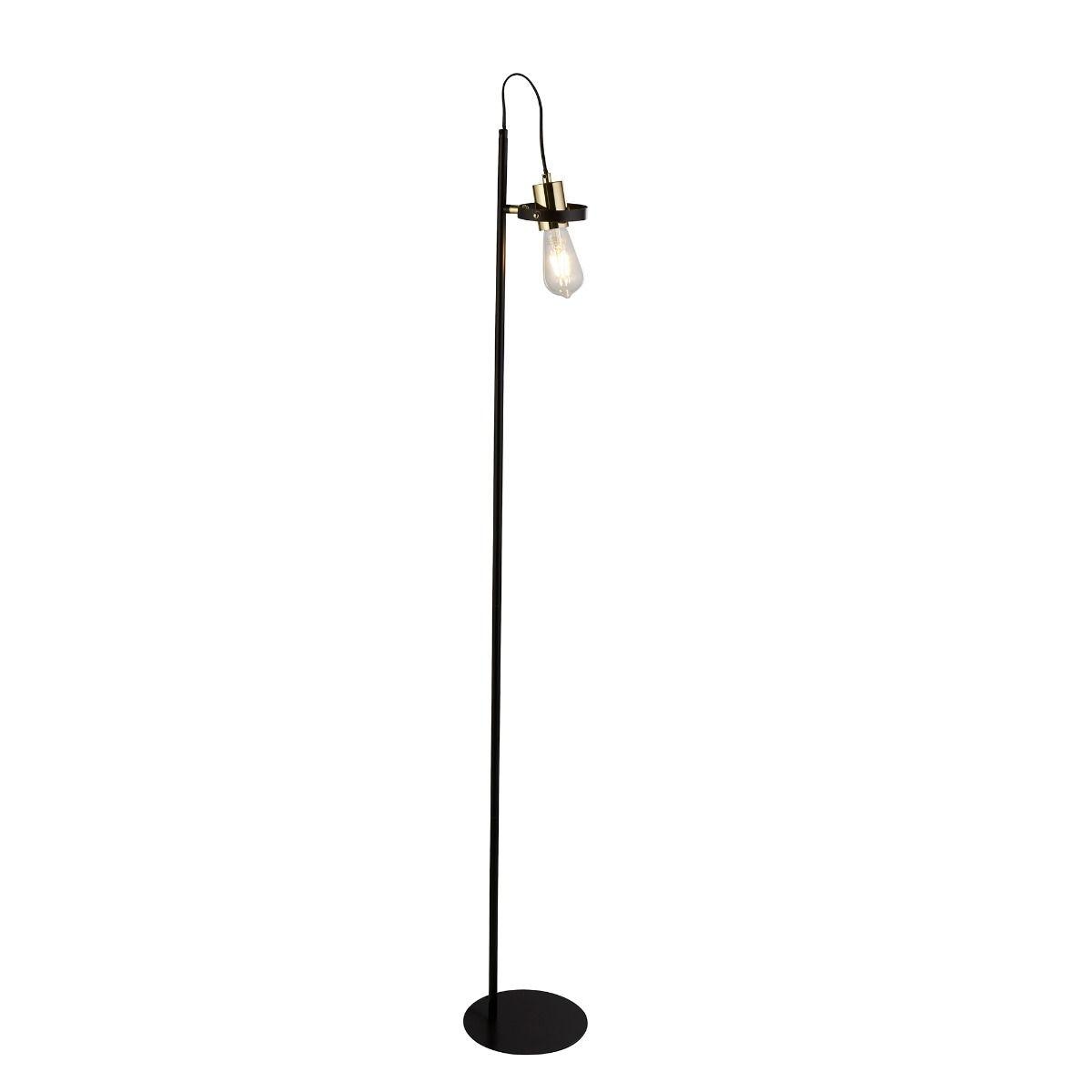 Hansel 1 Light Black & Brass Floor Lamp – image 2