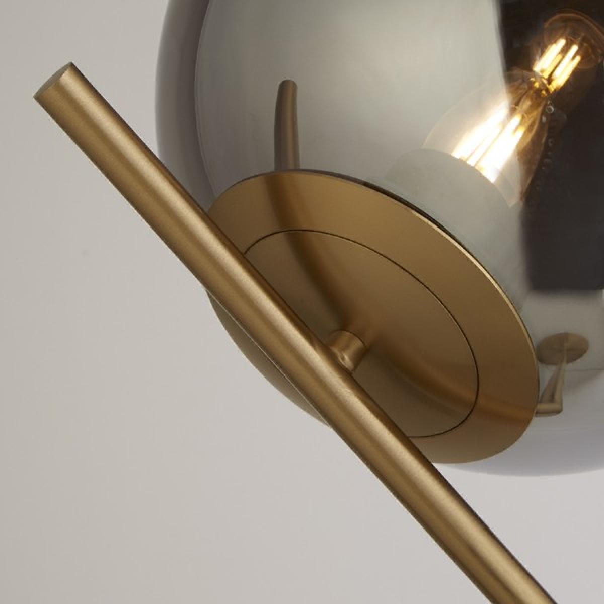 Jarmila Antique Bronze & Smoked Glass Floor Lamp – image 2