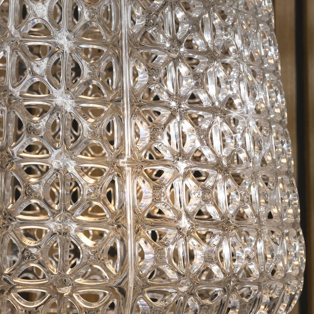 Large Clear Standing Floor Lamp - Luxury Crystal Gem Effect - Dimmable Lamp – image 2