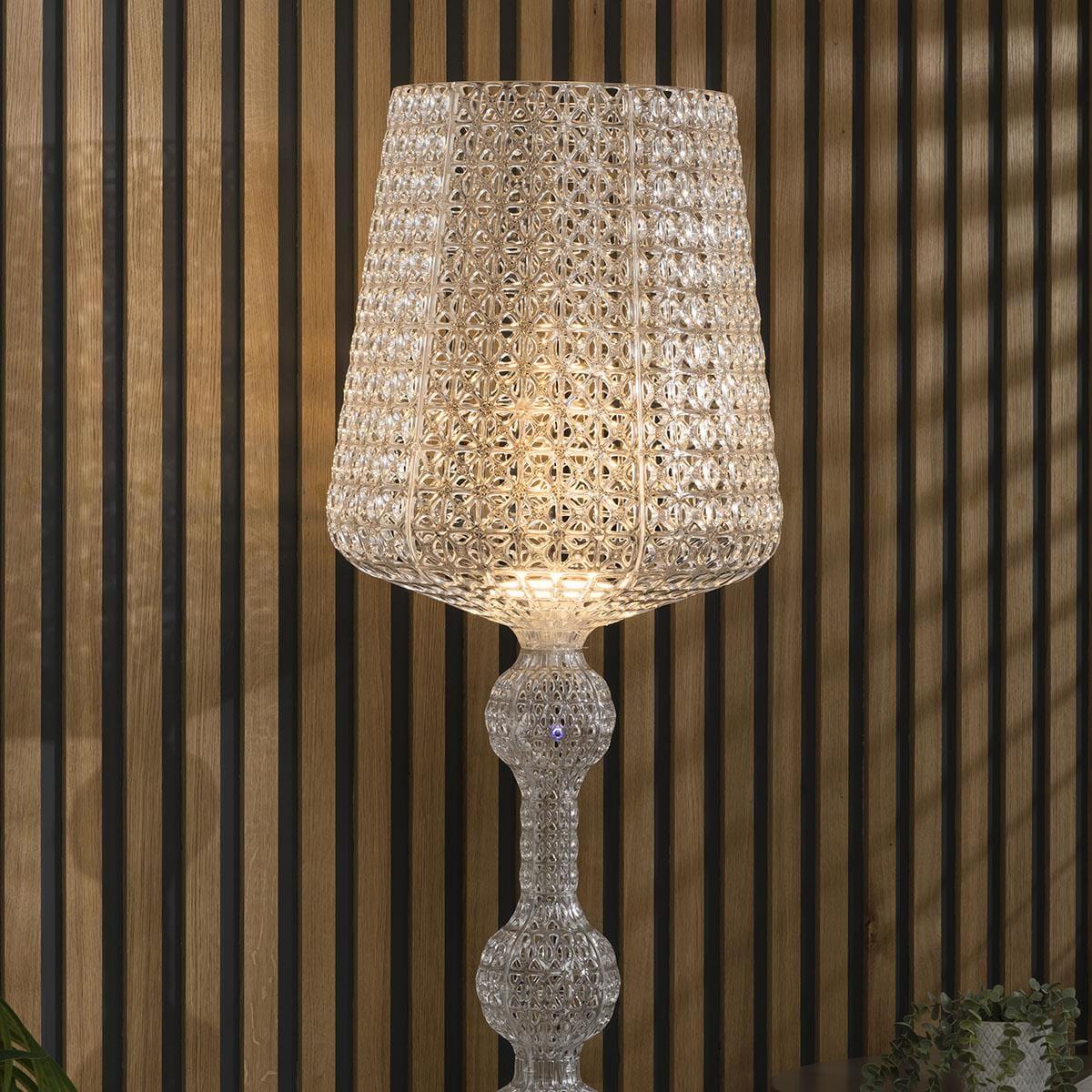 Large Clear Standing Floor Lamp - Luxury Crystal Gem Effect - Dimmable Lamp – image 4