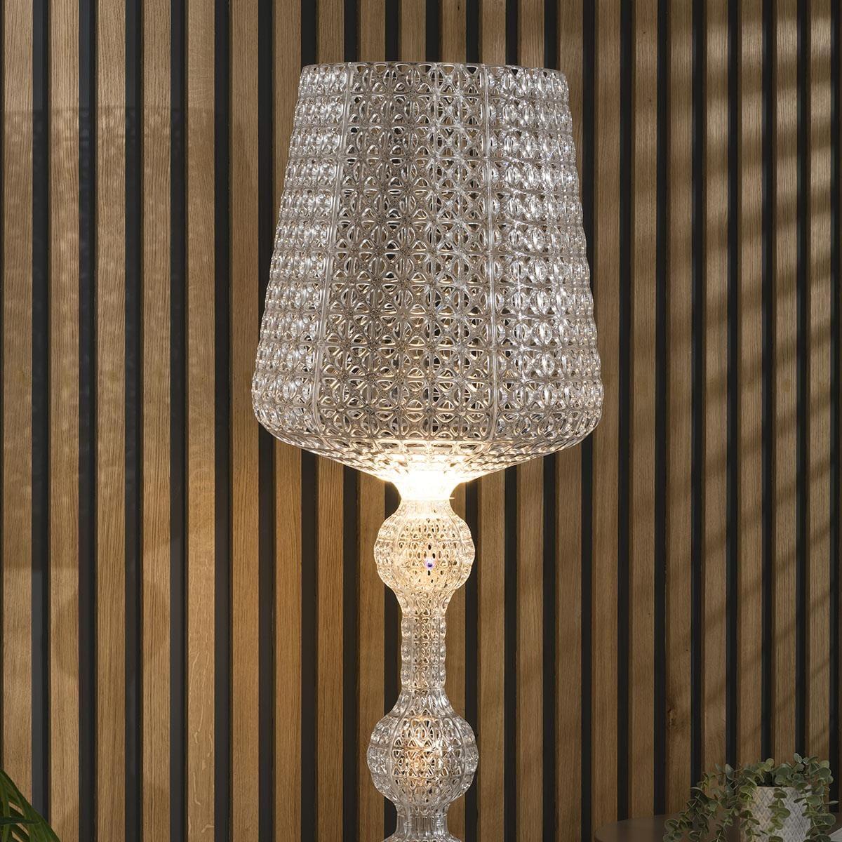 Large Clear Standing Floor Lamp - Luxury Crystal Gem Effect - Dimmable Lamp – image 5