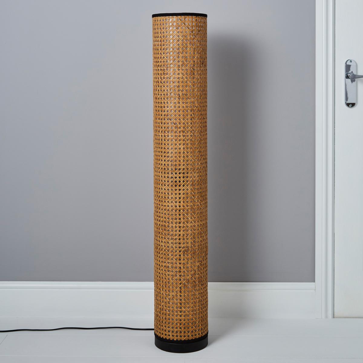 Grace Rattan Cylinder Floor Lamp - Natural – image 2