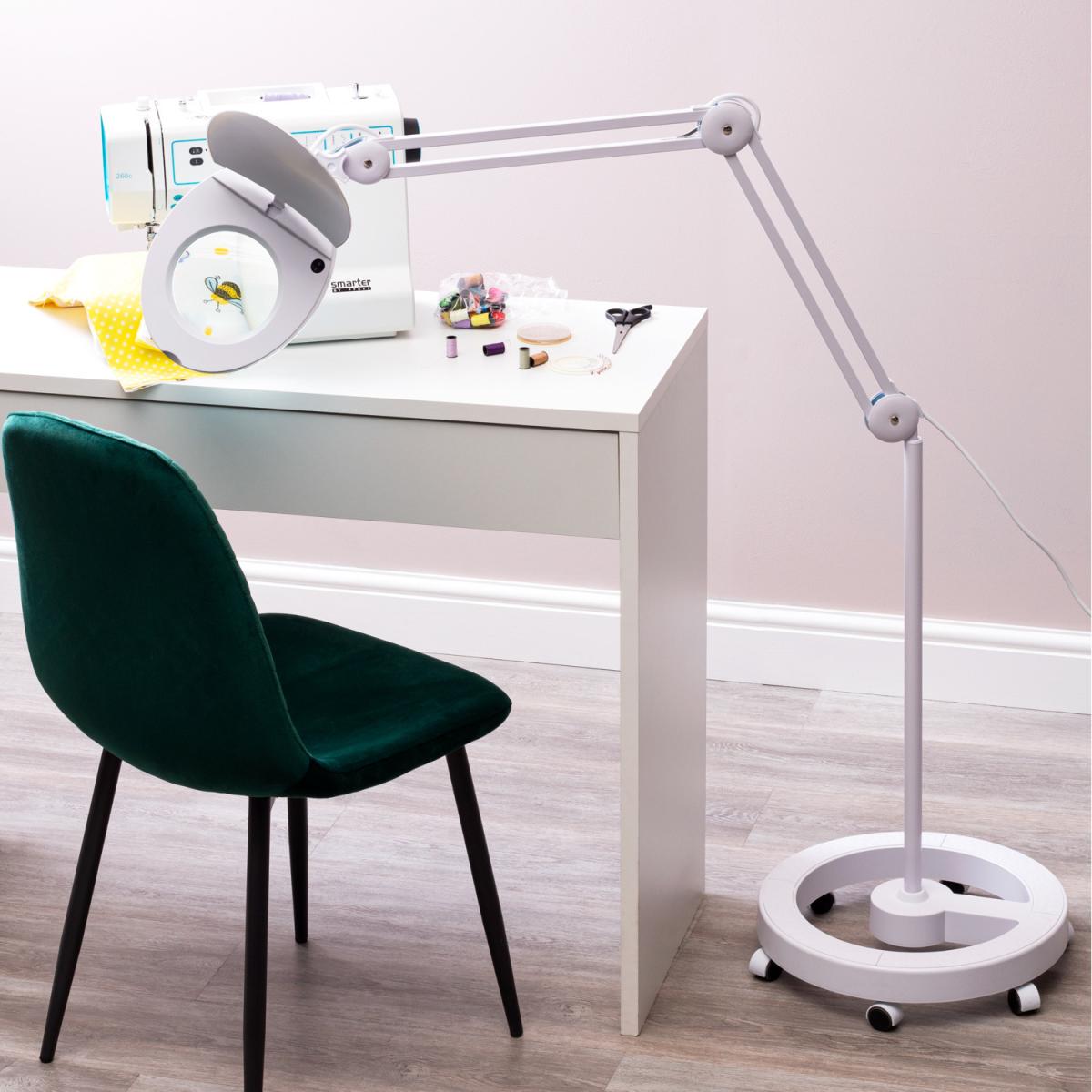 Hobby Task Lamp LED Magnifying Craft Light Floor Lamp - White – image 8