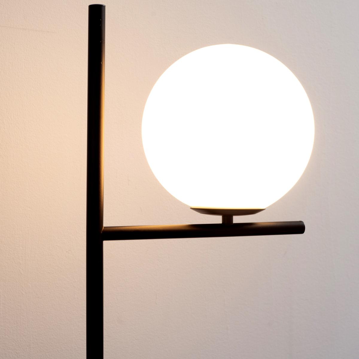 Unique Standing Modern Floor Lamp with Pedal Switch - Black – image 2