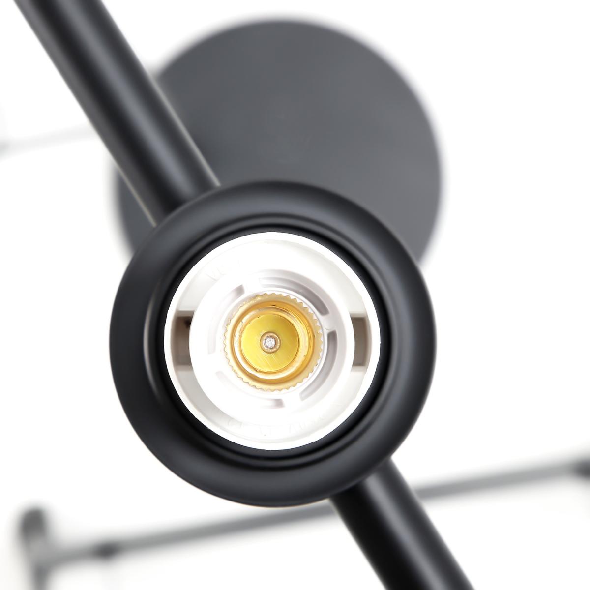 Unique Standing Modern Floor Lamp with Pedal Switch - Black – image 6