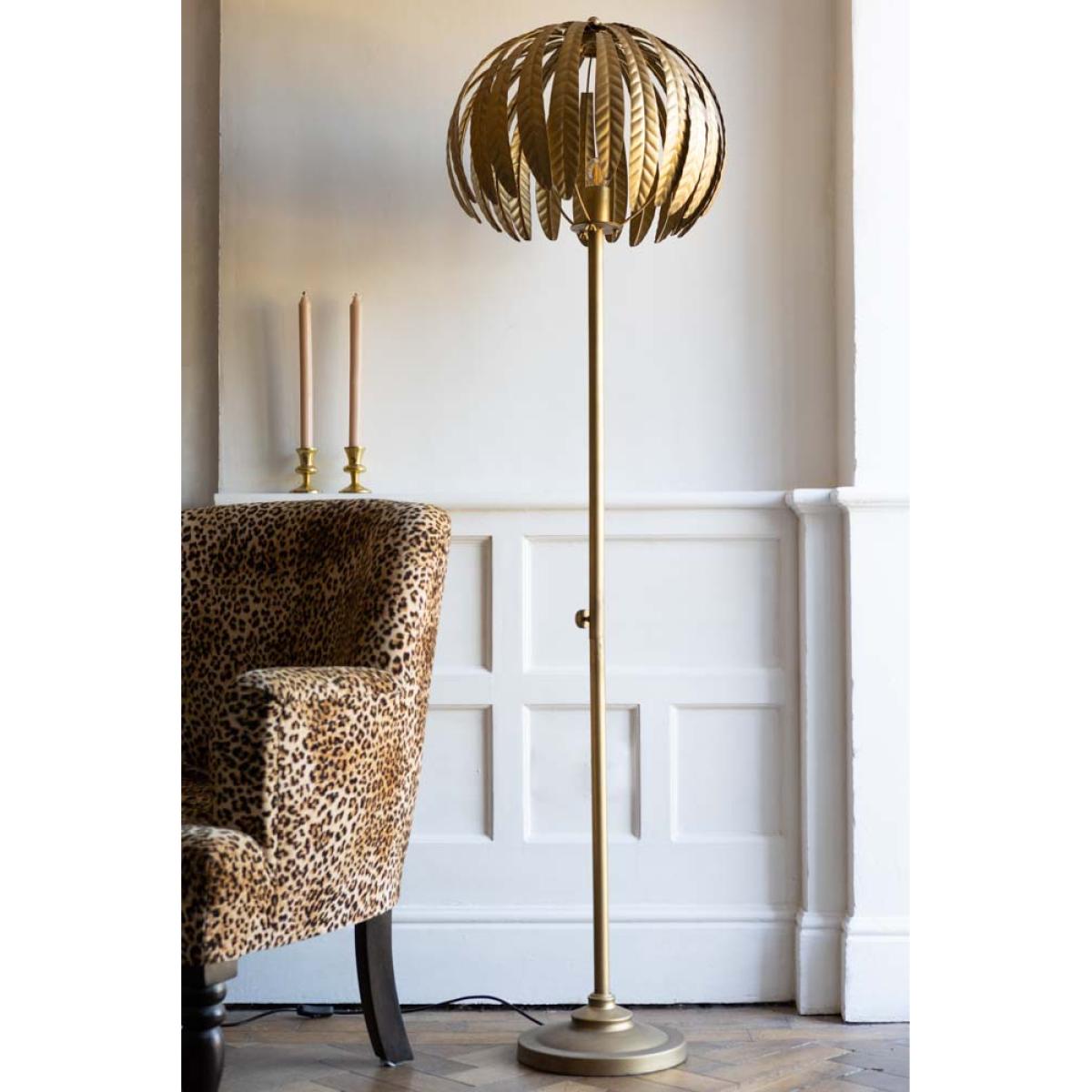 Tropical Fern Leaf Floor Lamp – image 2