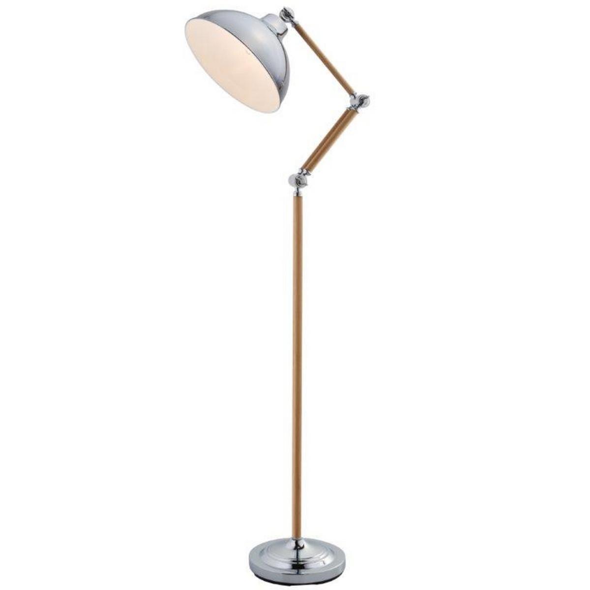 Holme Angled Floor Lamp - Silver – image 2