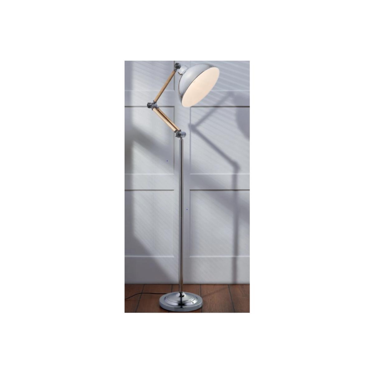 Holme Angled Floor Lamp - Silver – image 1
