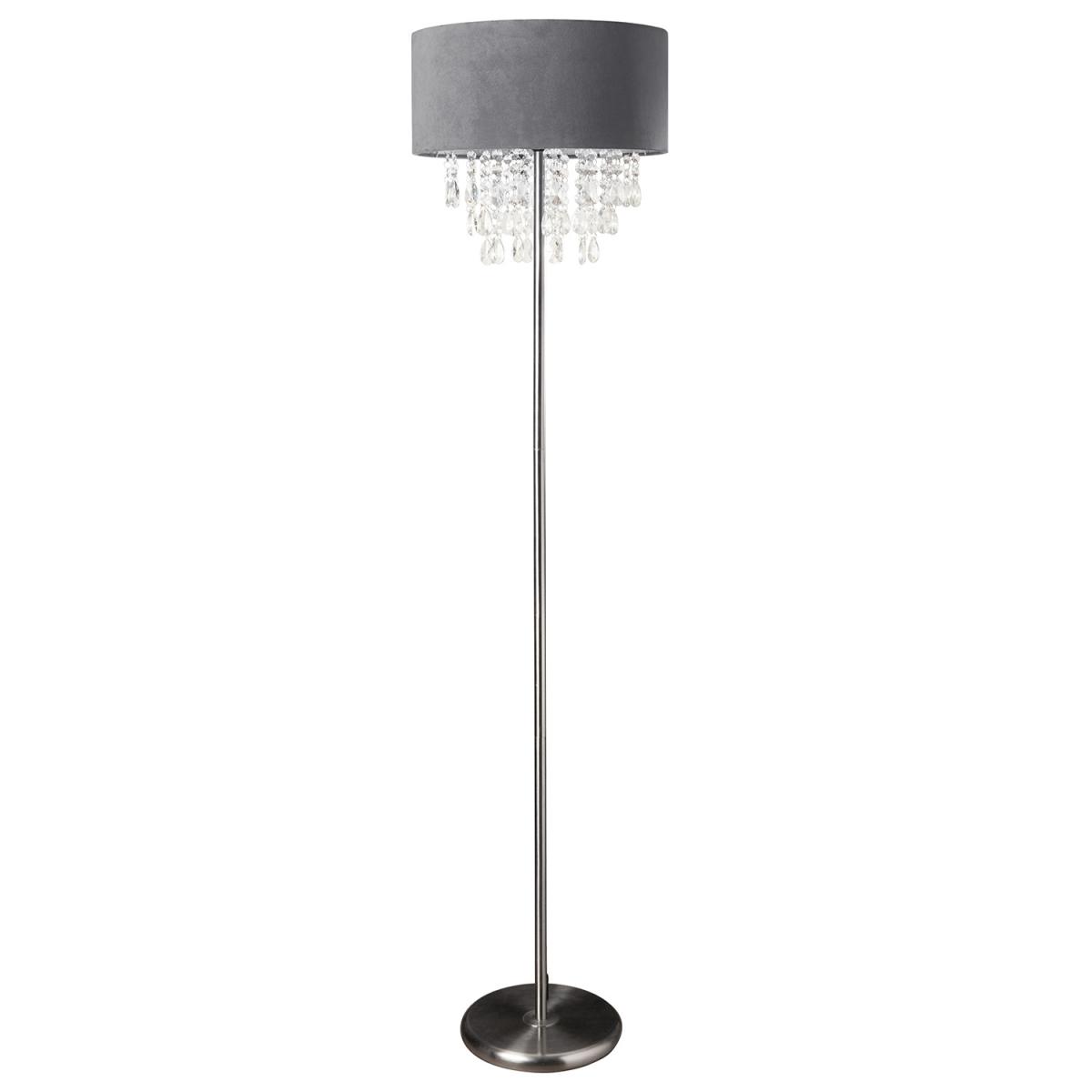 Velvet Effect Droplet Floor Lamp - Blush – image 2