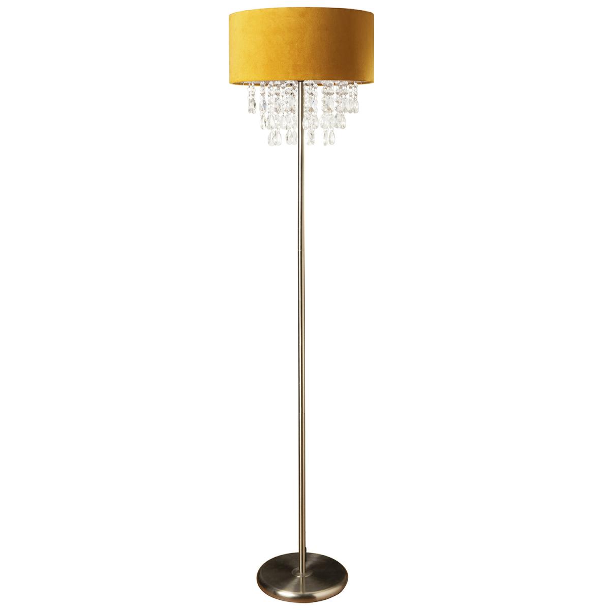 Velvet Effect Droplet Floor Lamp - Blush – image 3