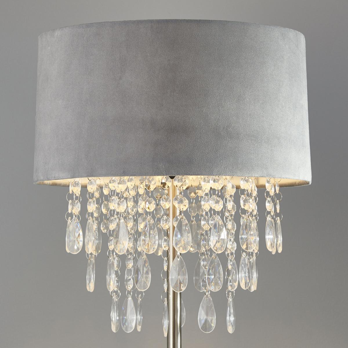 Velvet Effect Droplet Floor Lamp - Blush – image 6