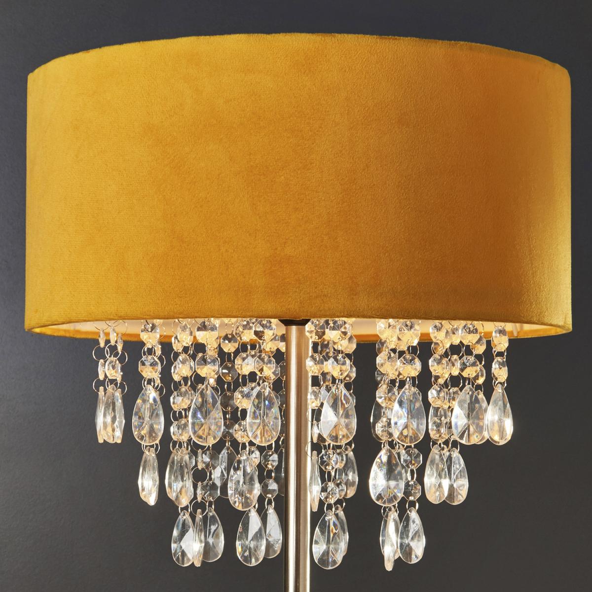 Velvet Effect Droplet Floor Lamp - Blush – image 7