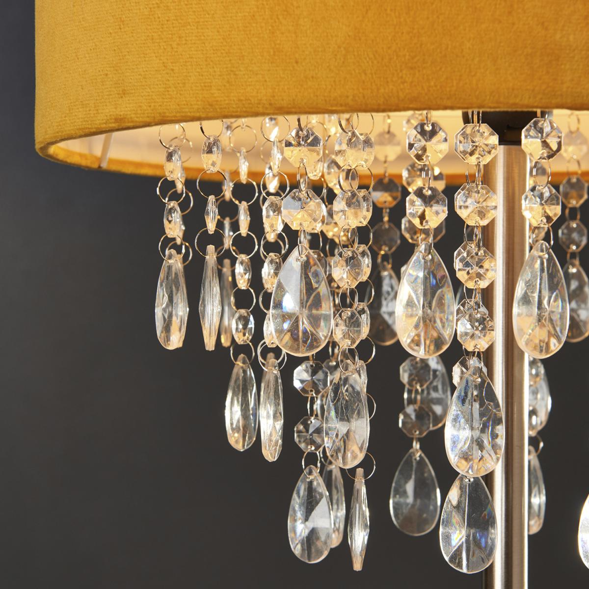 Velvet Effect Droplet Floor Lamp - Blush – image 9