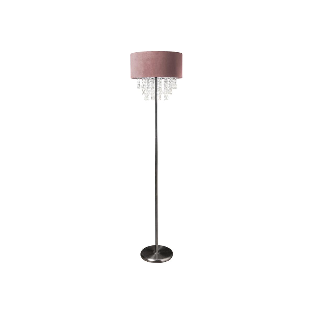 Velvet Effect Droplet Floor Lamp - Blush – image 1