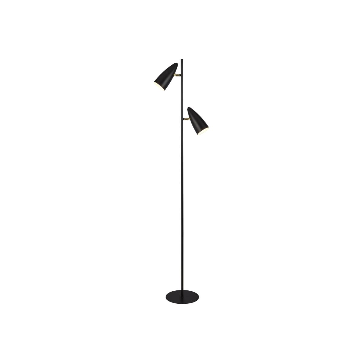 Black and Gold Multi head floor lamp - Black – image 1