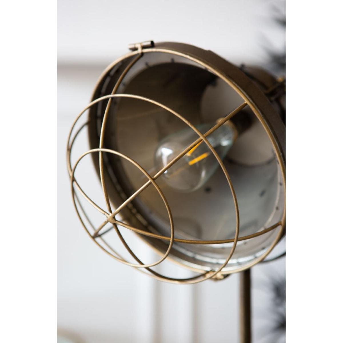 Industrial-Style Battery Powered Tripod Floor Lamp – image 3
