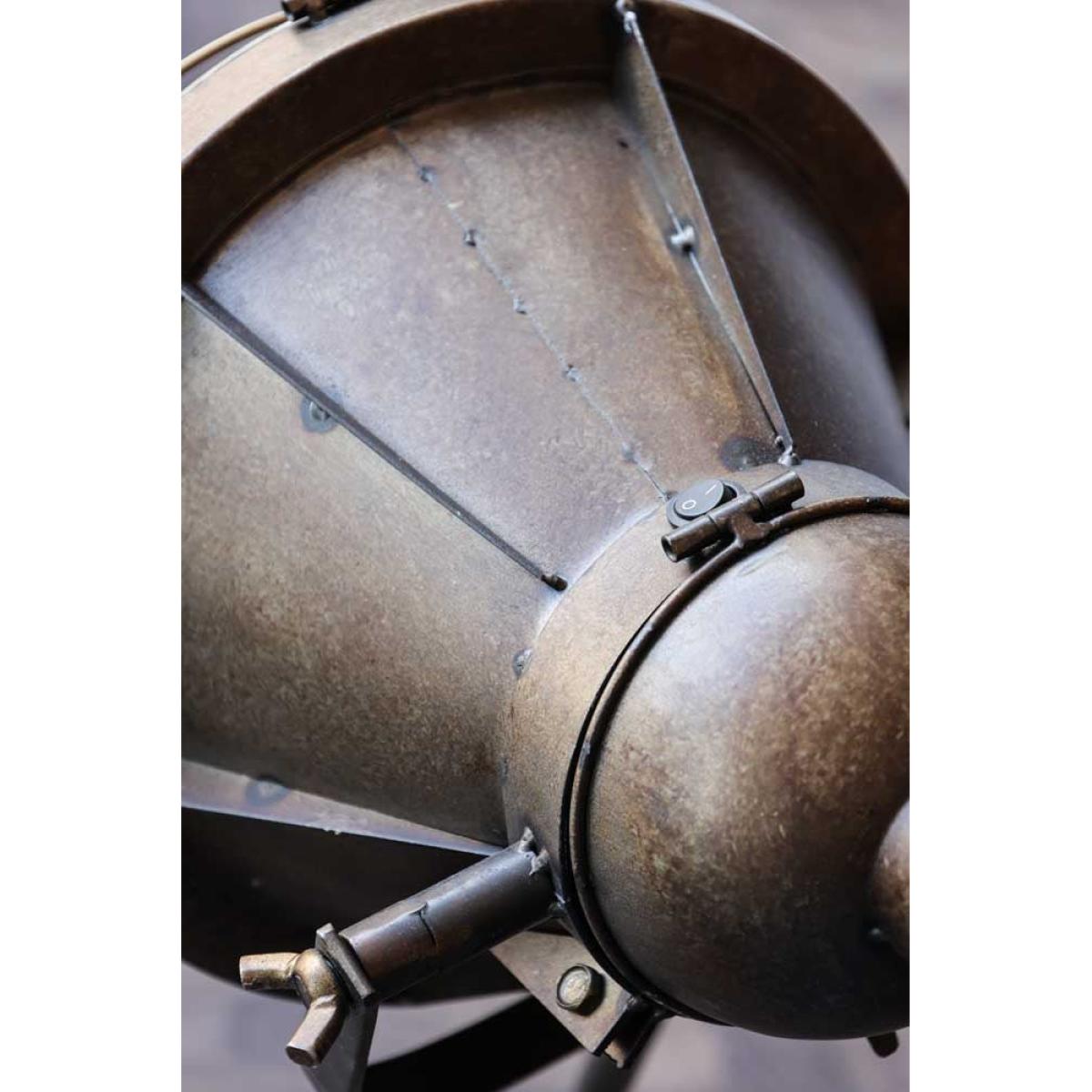 Industrial-Style Battery Powered Tripod Floor Lamp – image 8