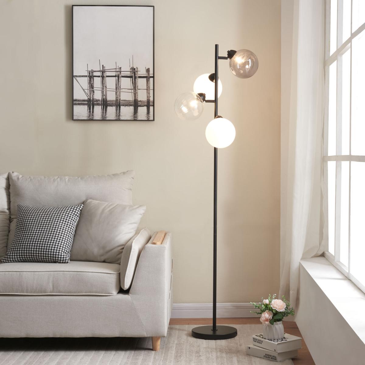 Meghan 4 Light Floor Lamp - Black – image 1