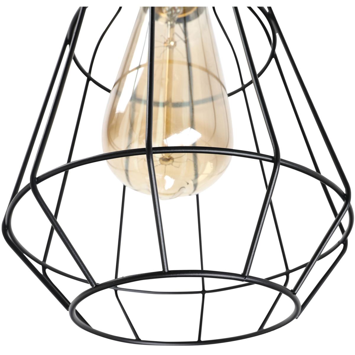 Industrial Steel Birdcage Floor Lamp - Black – image 5
