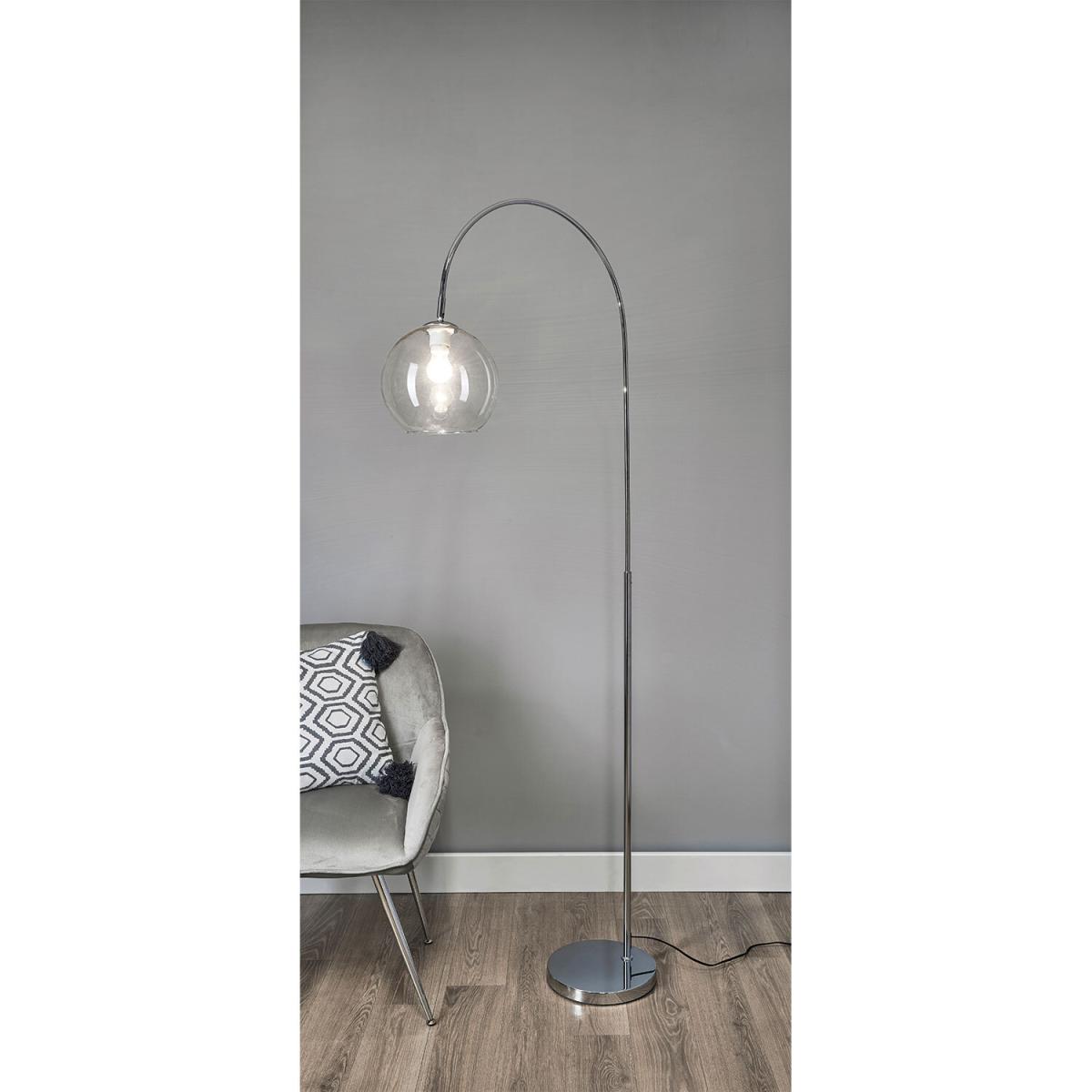 Chrome Over Hang Floor Lamp – image 3