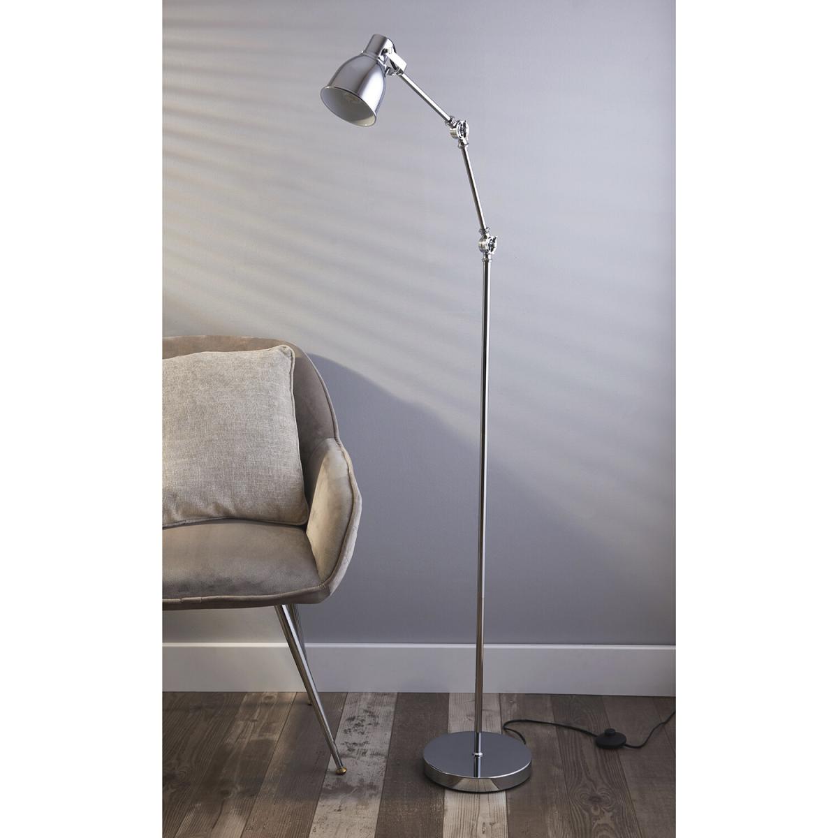 Chrome Retro Floor Lamp – image 4