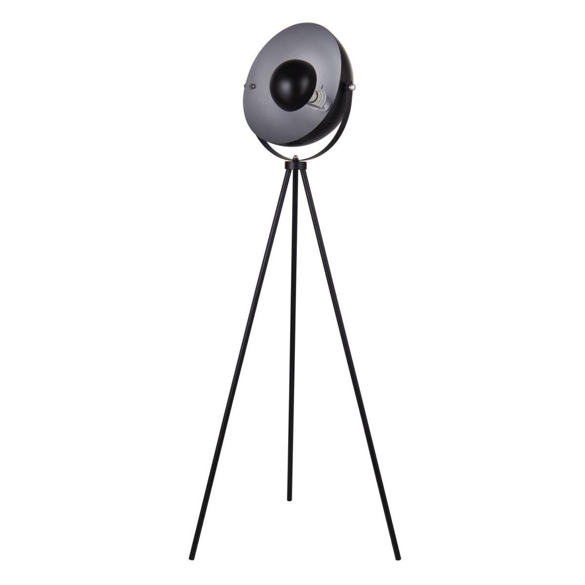 Matt Black Industrial Tripod Floor Lamp - Black – image 4