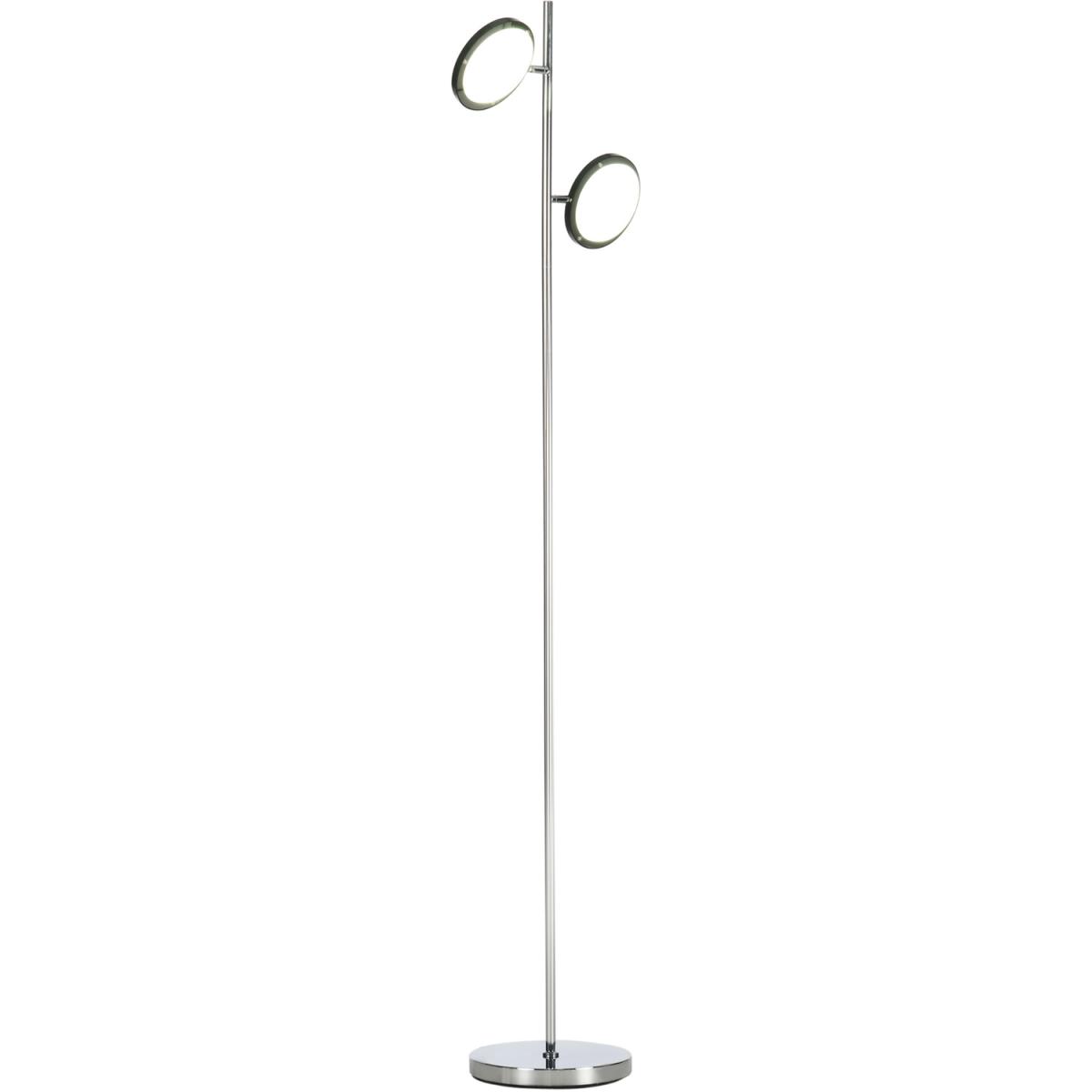 Adjustable Head 2-Light LED Floor Lamps for Living Room Bedroom Chrome - Chrome – image 6