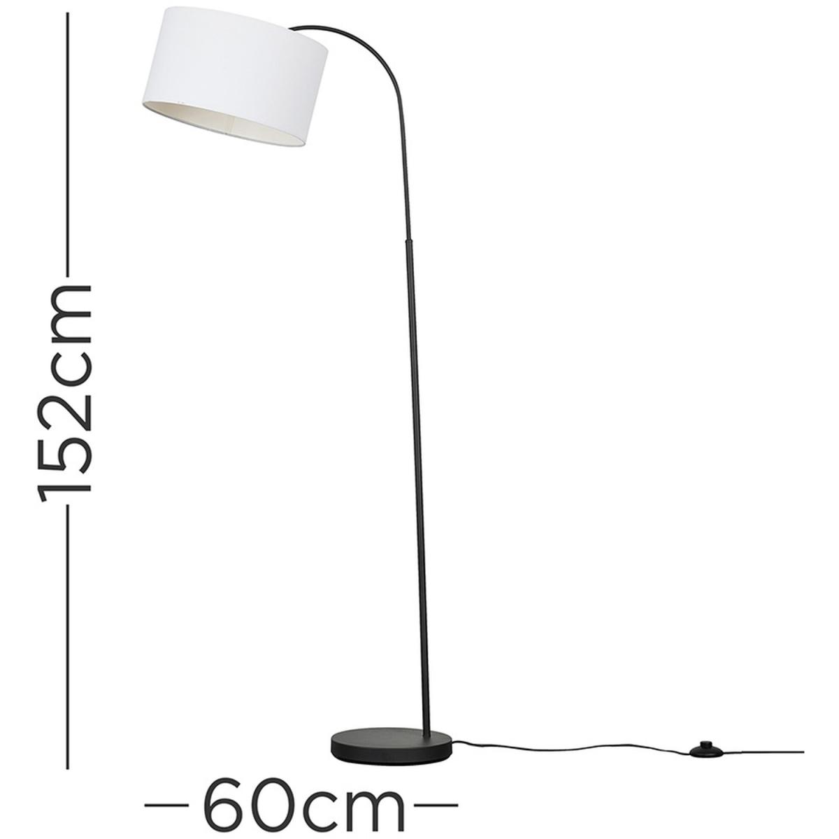 Curva Trend Grey Floor Lamp Grey Shade - Grey – image 3