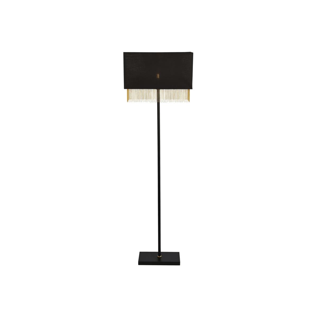 Plymouth Black and Gold Floor Lamp - Black