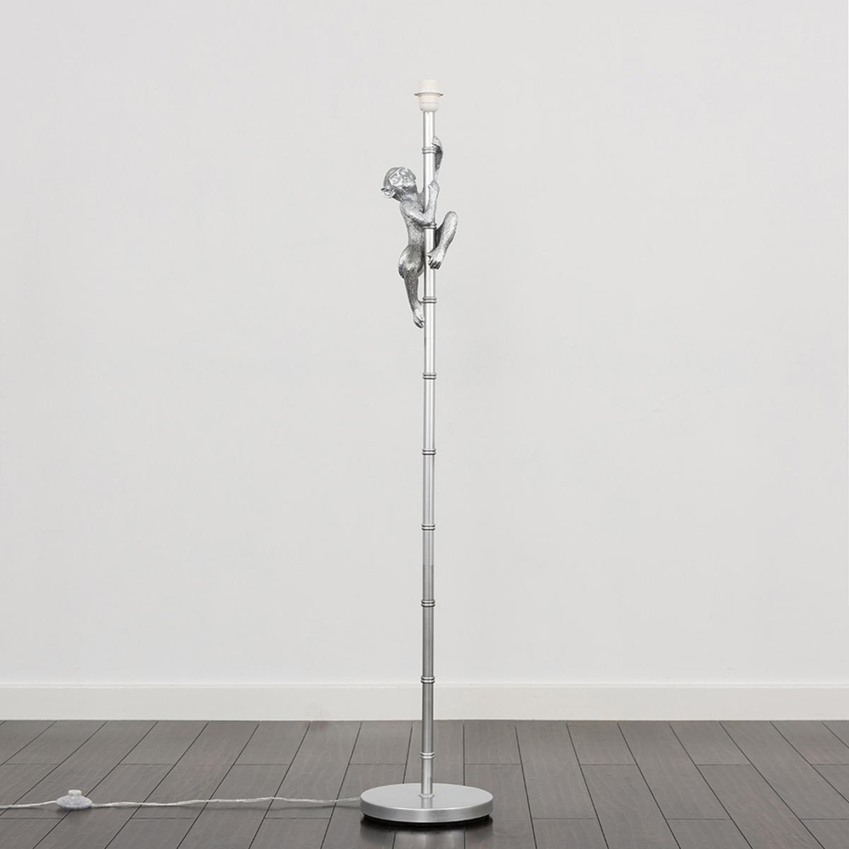 Hanging Monkey Animal Quirky Modern Silver Floor Lamp Base - Silver – image 3