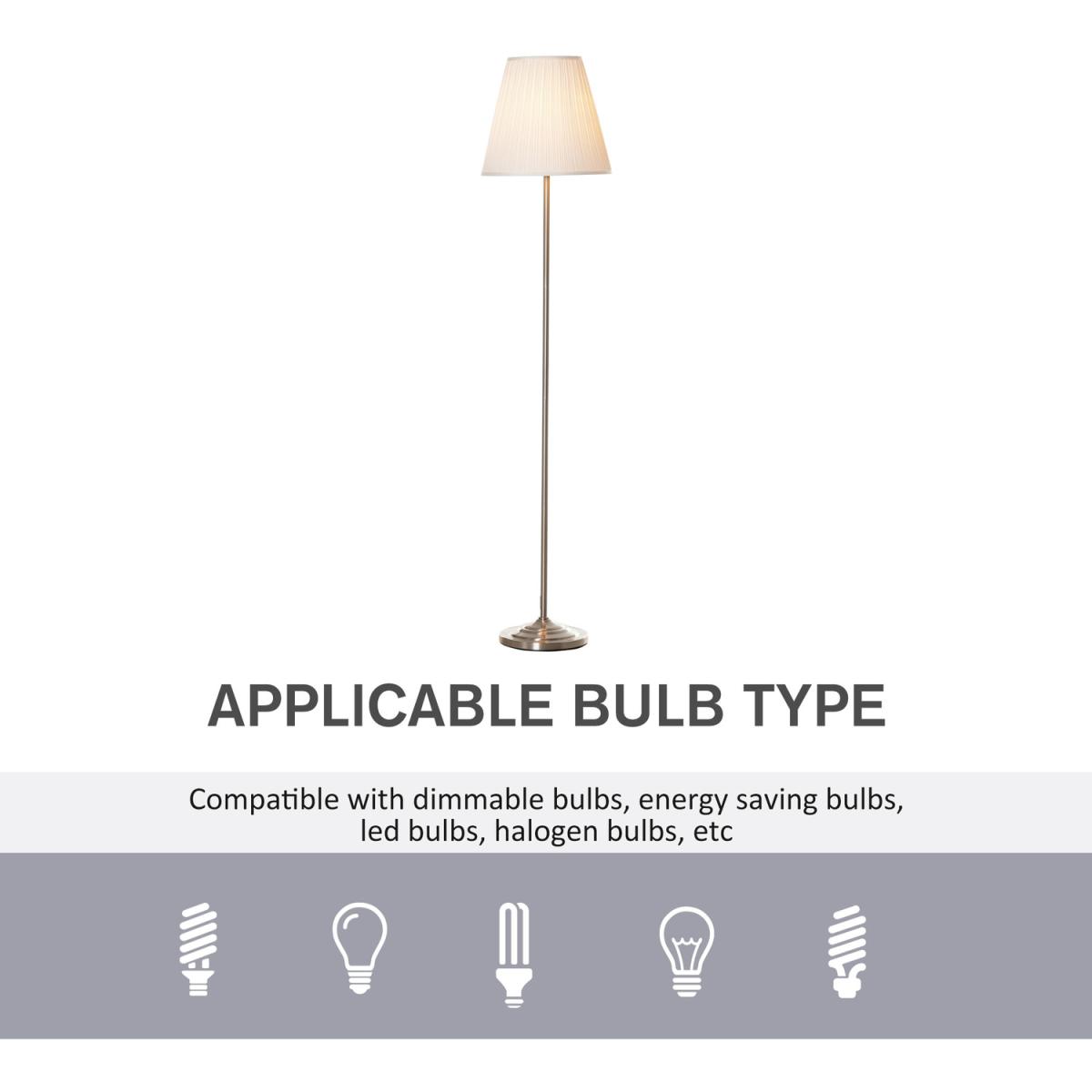 Modern Floor Lamp with Metal Base - Pale / 36cm – image 4
