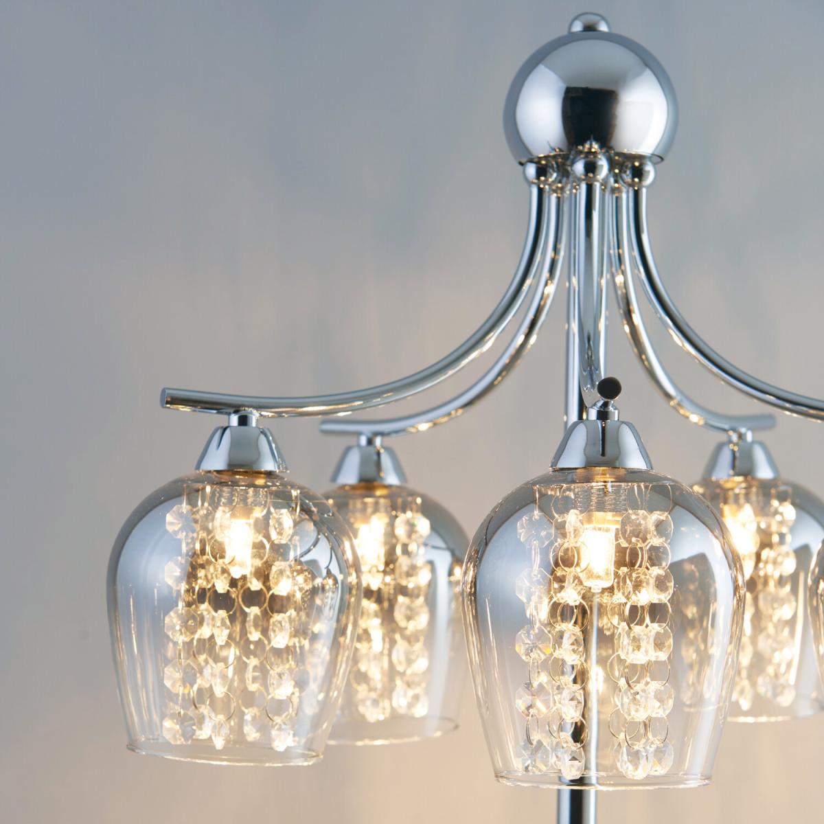 Savannah Grey Jewelled Floor Light – image 4