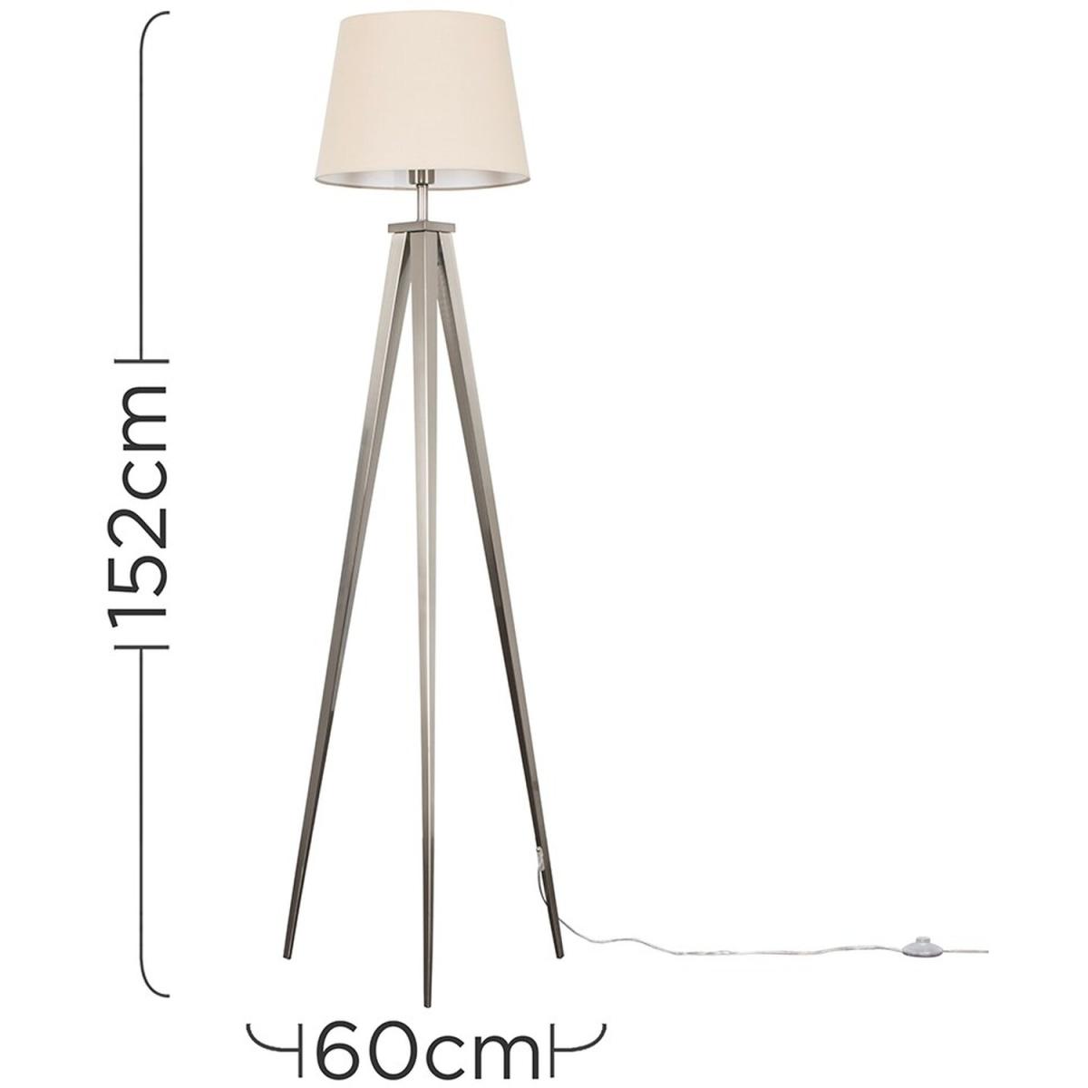 Nero Tripod Silver Floor Lamp - Silver – image 4