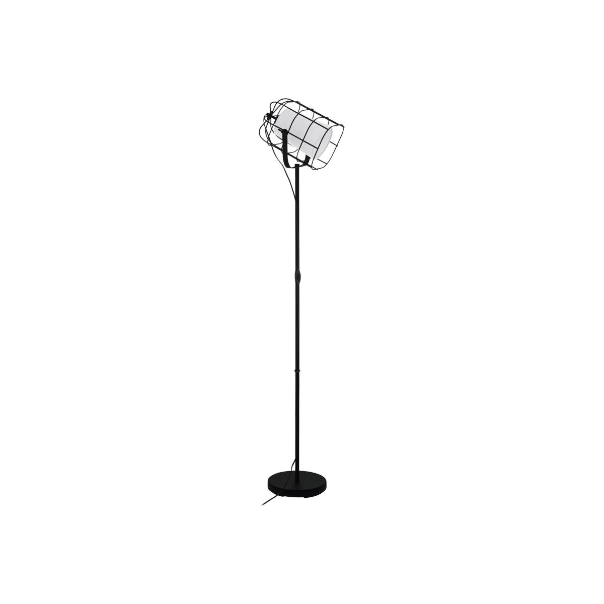 EGLO BITTAMS Black White Floor Lamp - Black