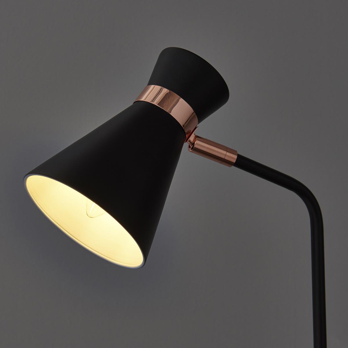 Brooke Black and Copper Floor Lamp – image 4