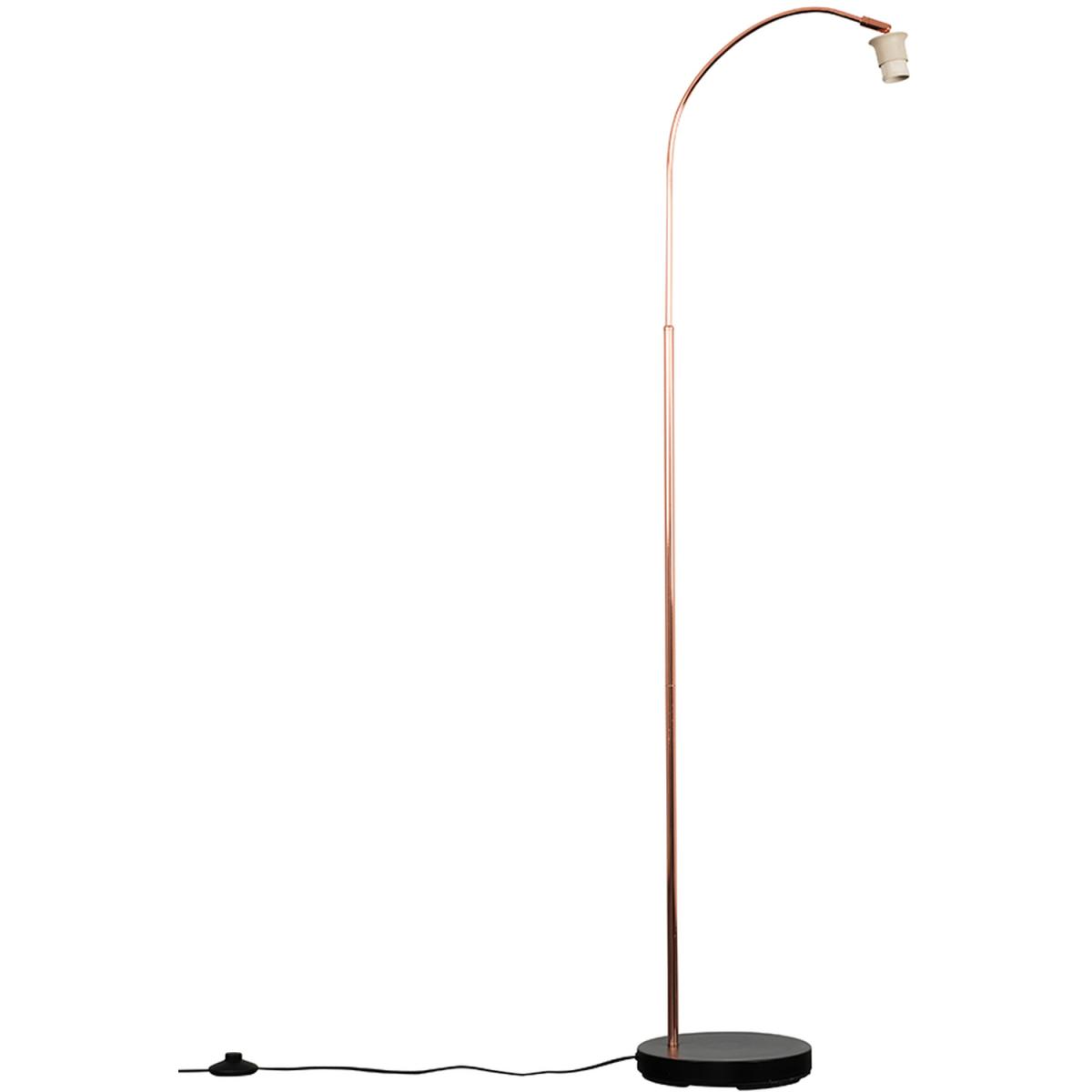 Modern Style Copper Black Curved Stem Floor Lamp Base - Copper – image 4