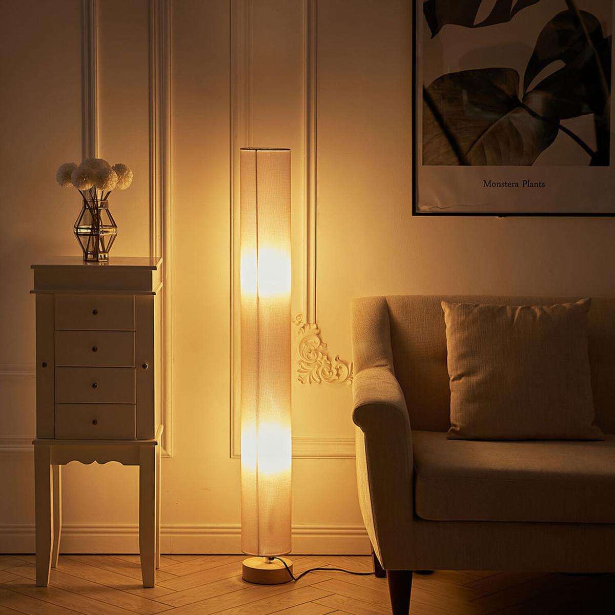 Tall Column Floor Lamps - Grey – image 3