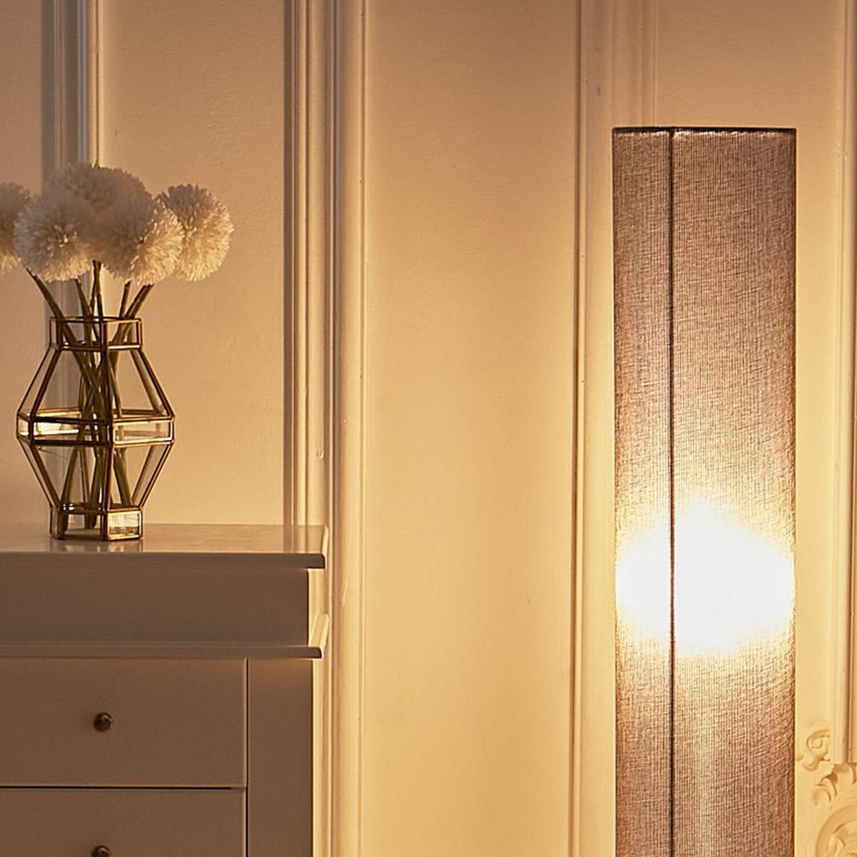 Tall Column Floor Lamps - Grey – image 4