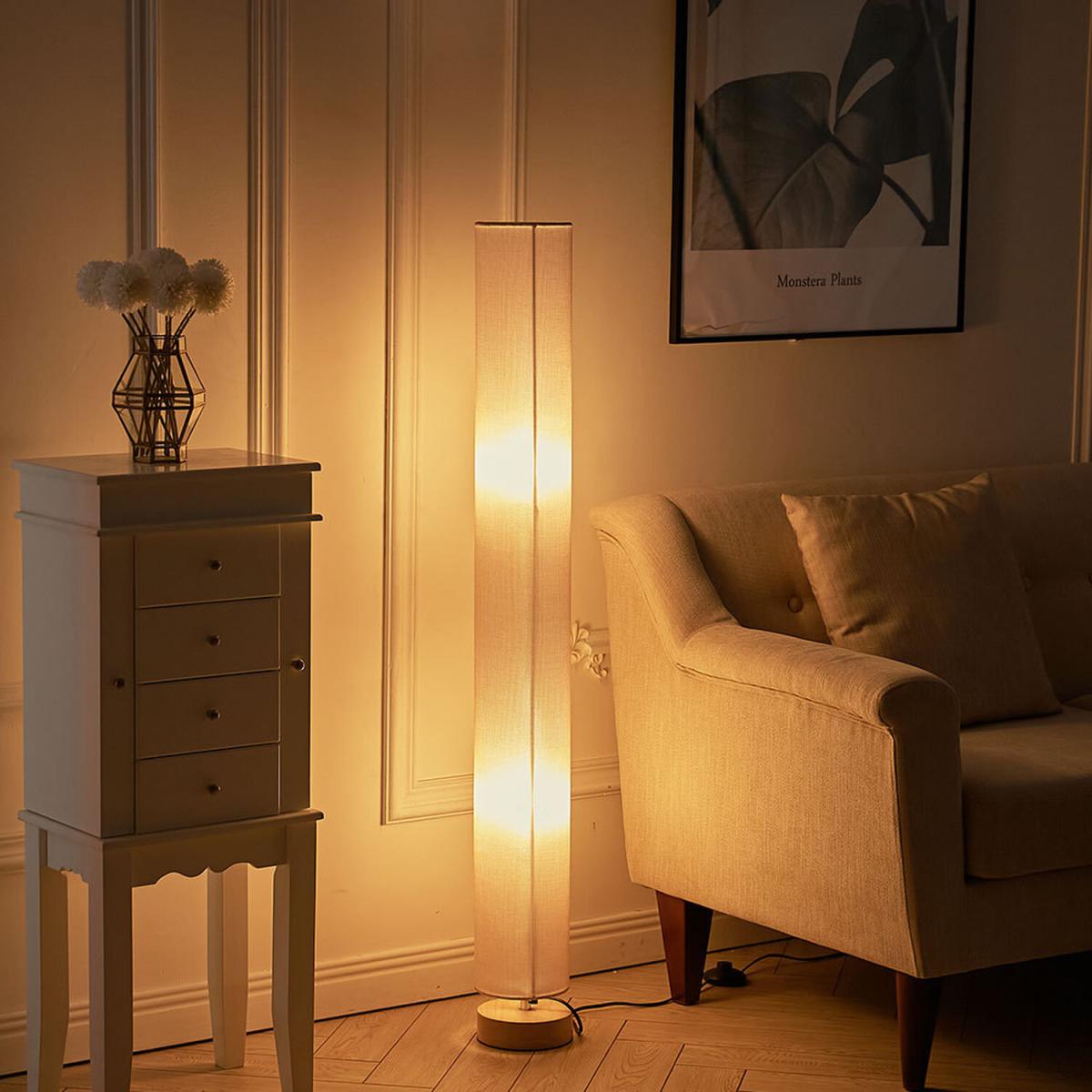 Tall Column Floor Lamps - Grey – image 7