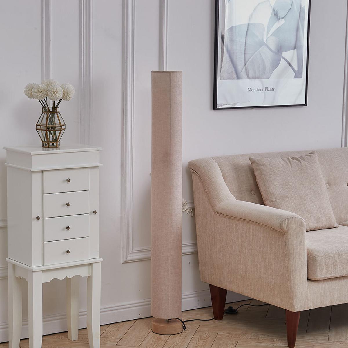 Tall Column Floor Lamps - Grey – image 9