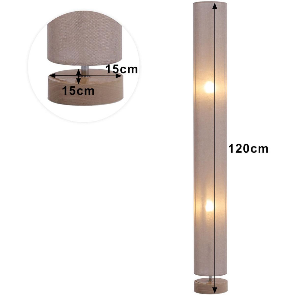 Tall Column Floor Lamps - Grey – image 10