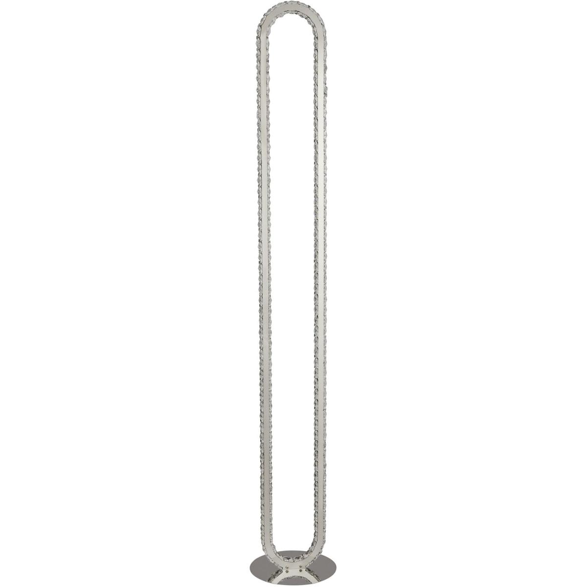 Oblong LED Floor Lamp - Silver – image 2
