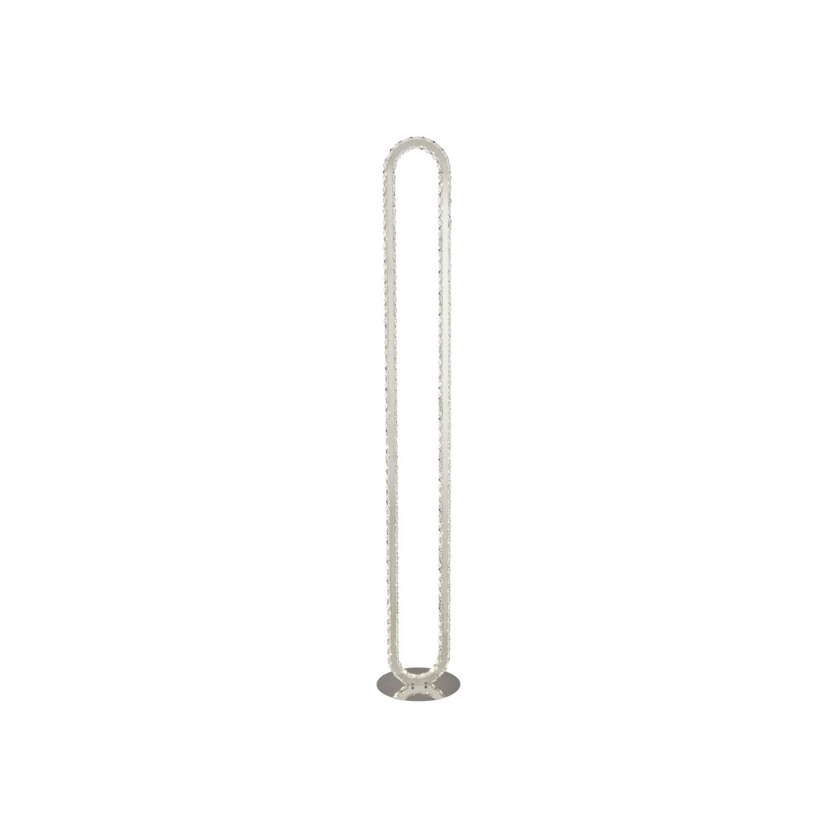 Oblong LED Floor Lamp - Silver – image 1