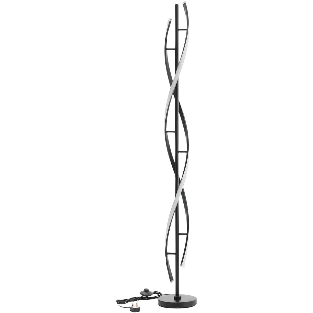 Black Spiral Dimmable Floor Light - Black – image 3