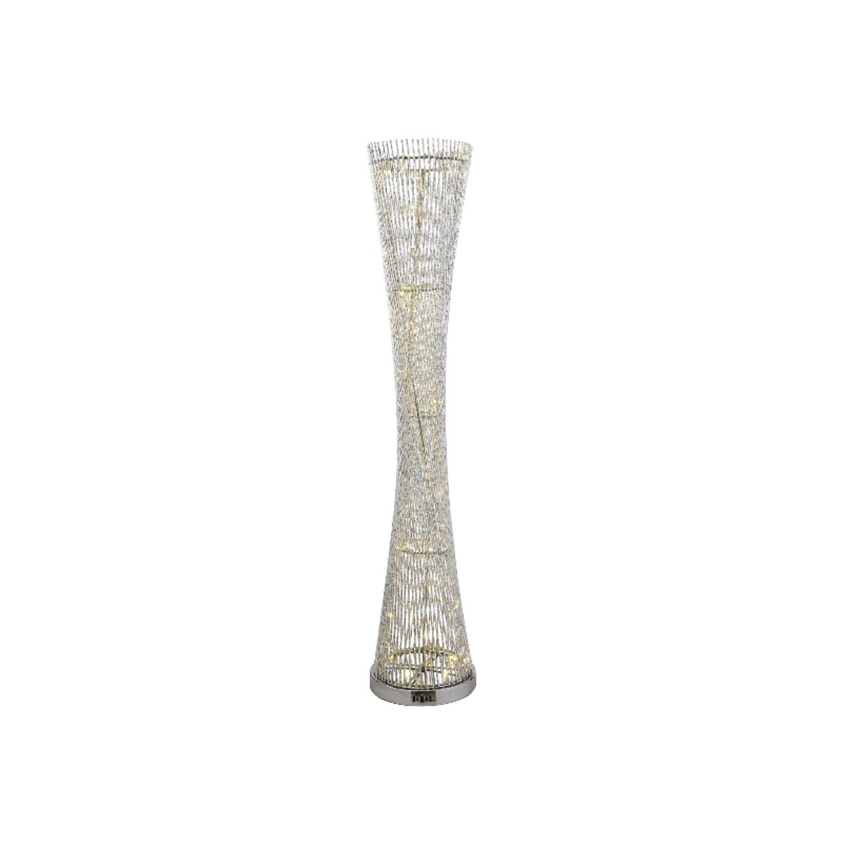 Spiral Floor Light - Silver