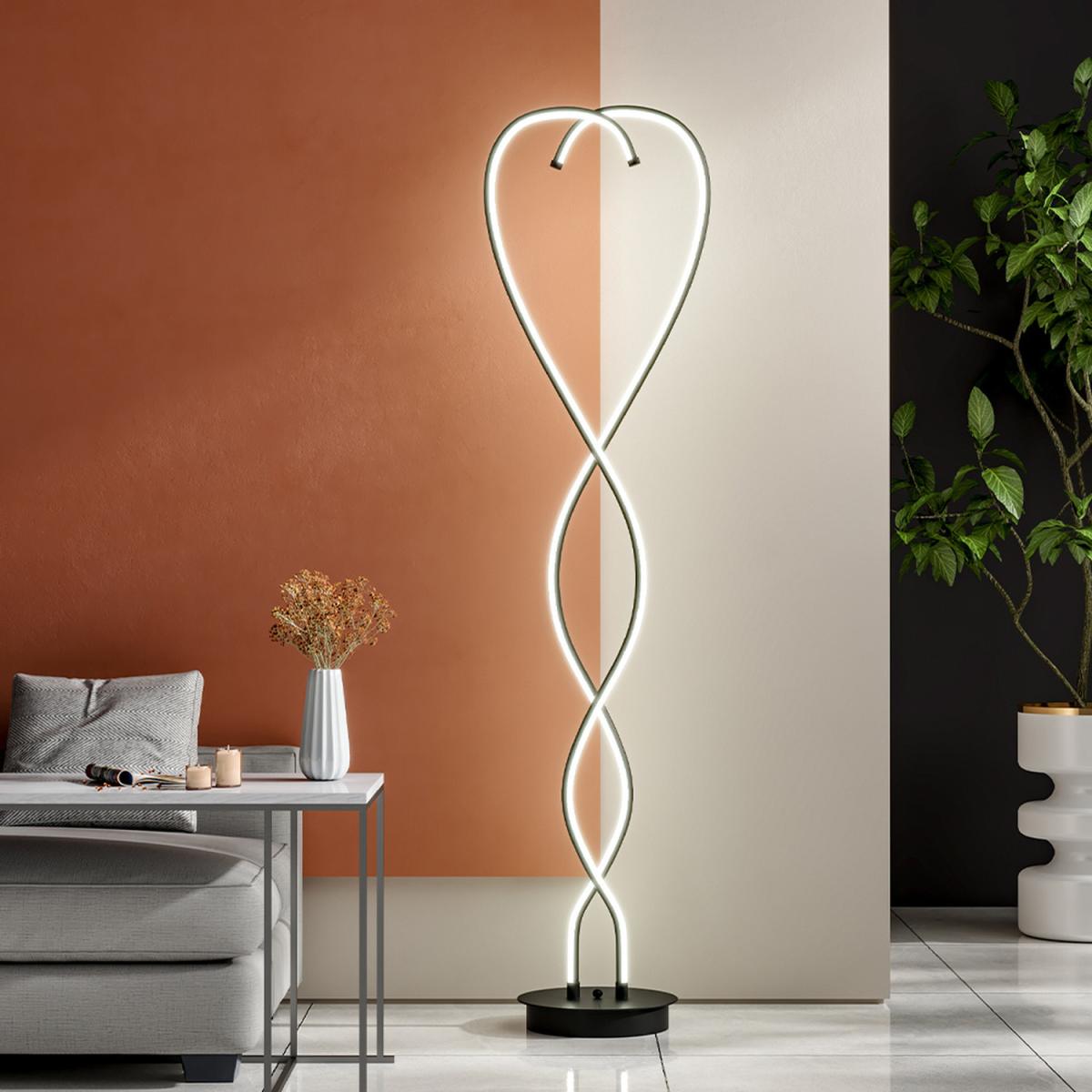 Modern LED Floor Lamp Beside Table Light Bedroom - Black / 4kg – image 5