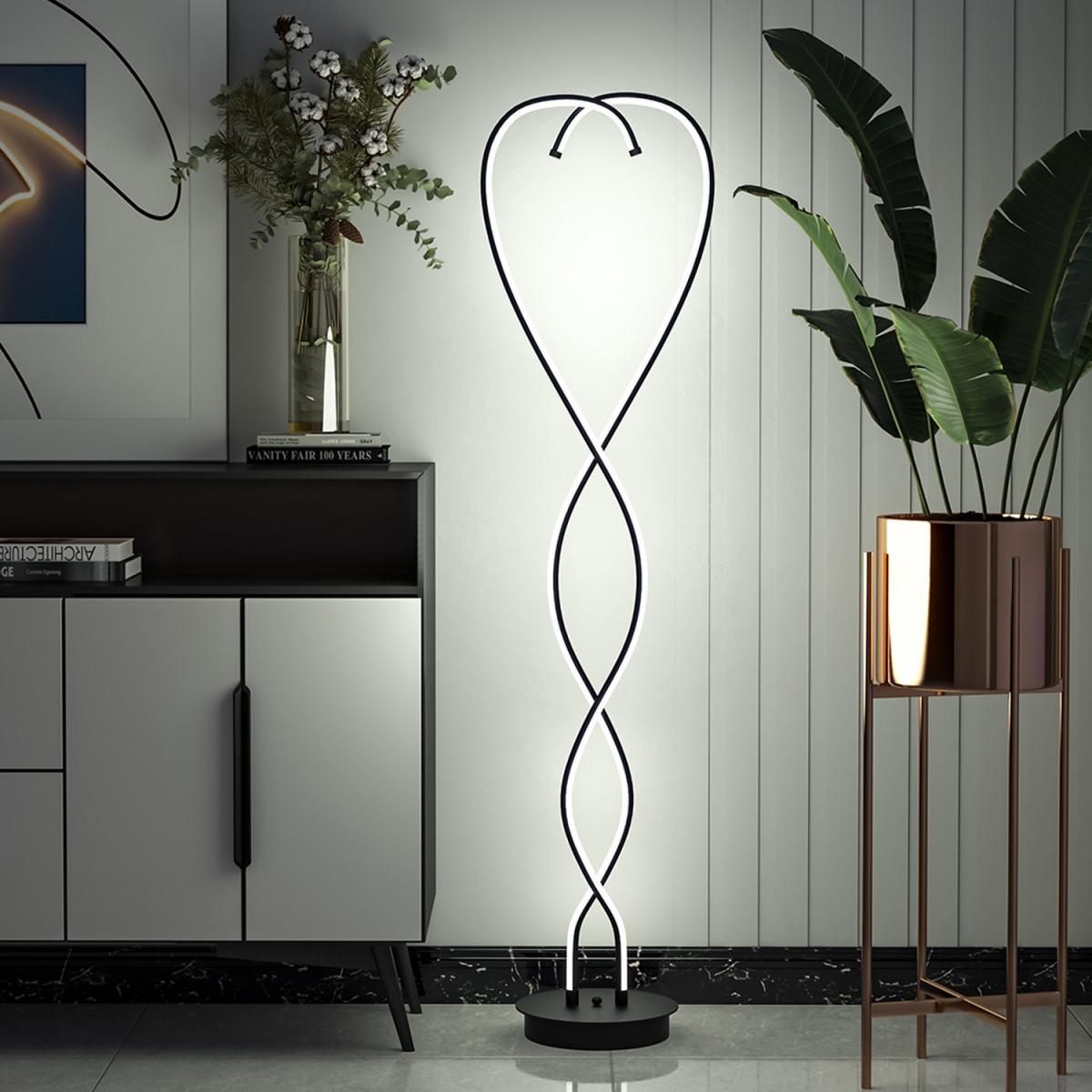 Modern LED Floor Lamp Beside Table Light Bedroom - Black / 4kg – image 6